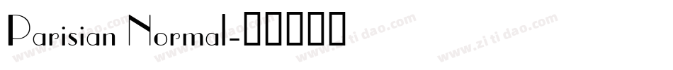 Parisian Normal字体转换